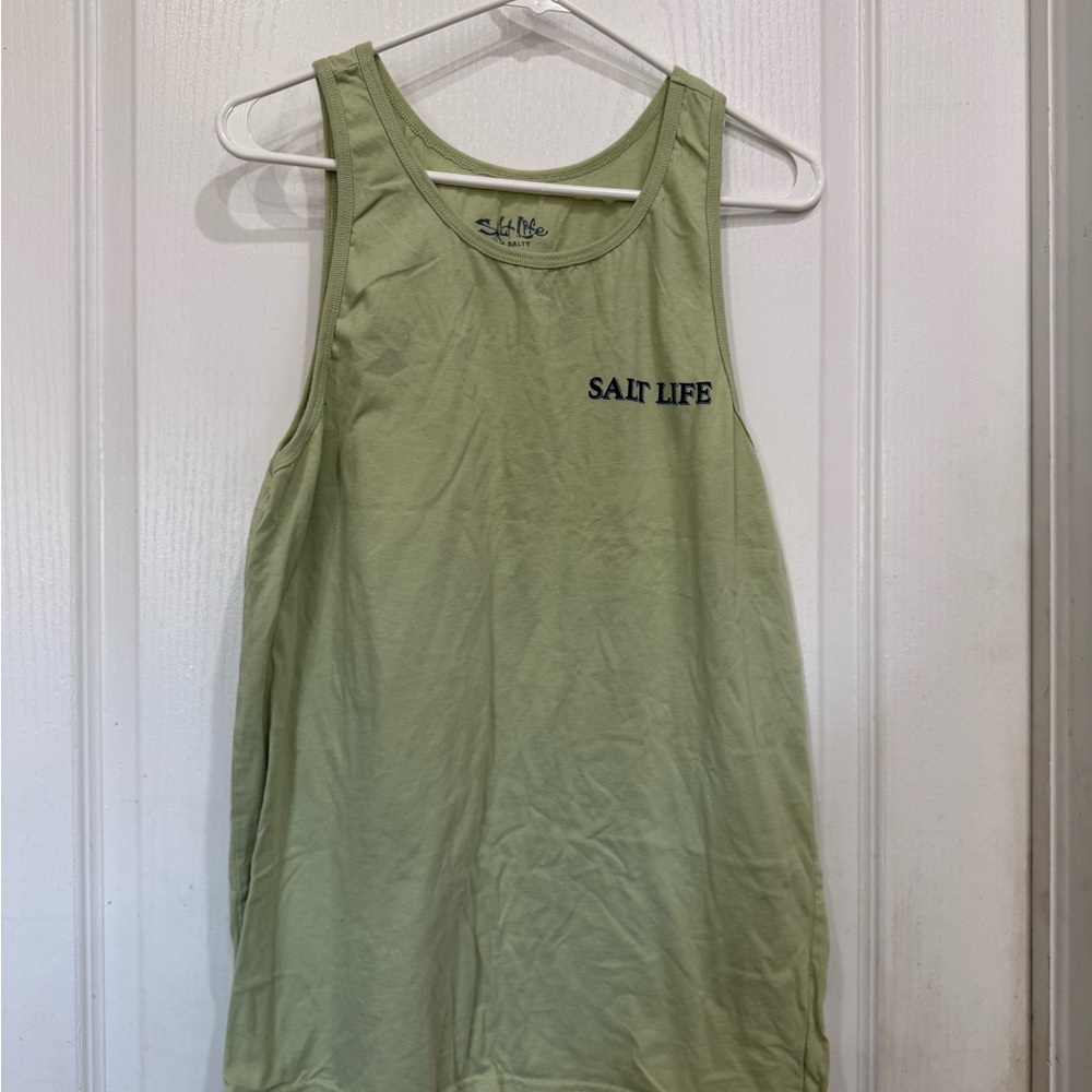 Salt Life Olive Tank Top